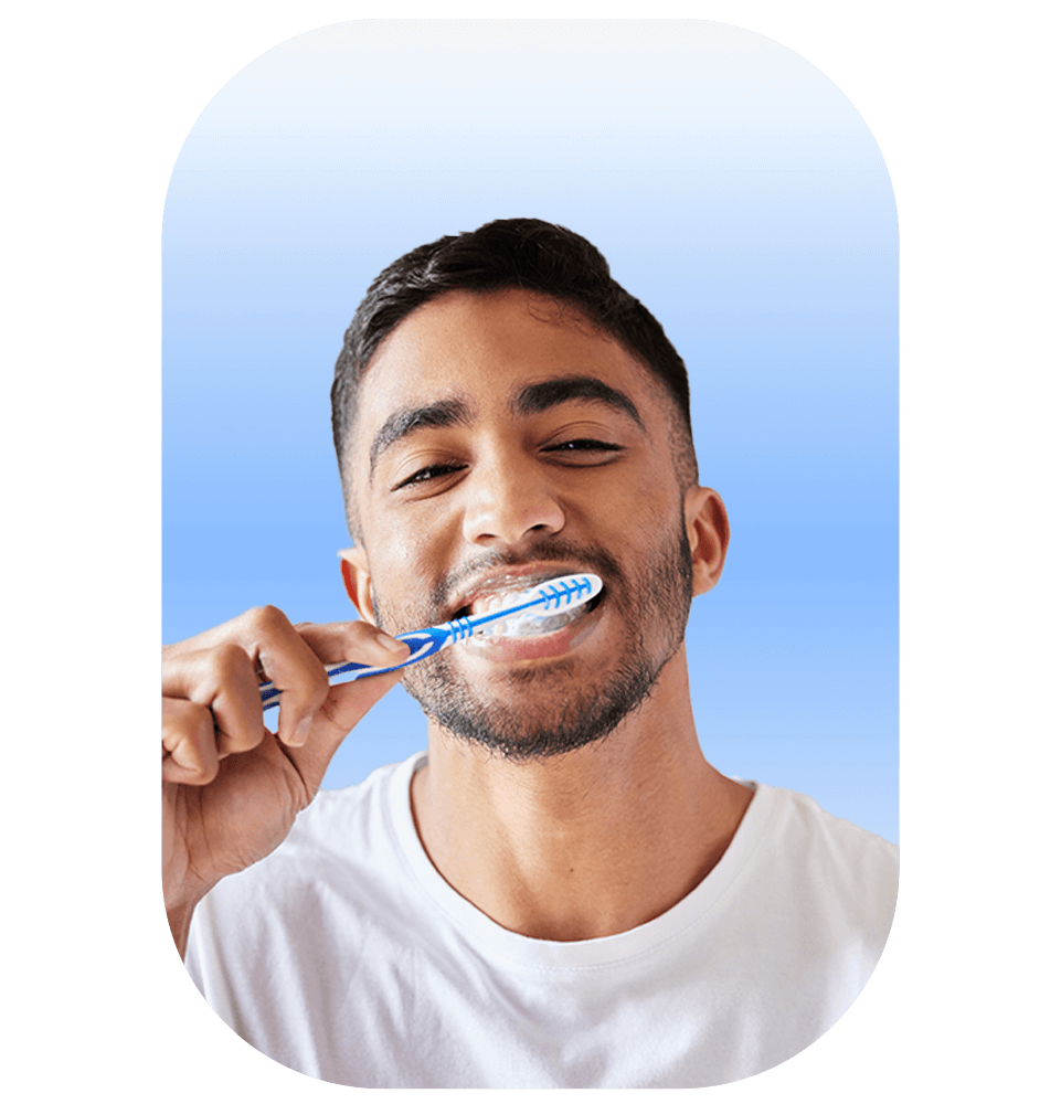 Patient Brushing teeth